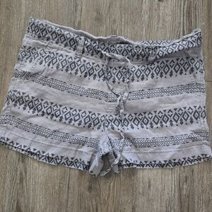 100% Linen drawstring shorts